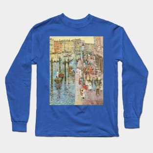 Grand Canal Venice by Maurice Brazil Prendergast Long Sleeve T-Shirt